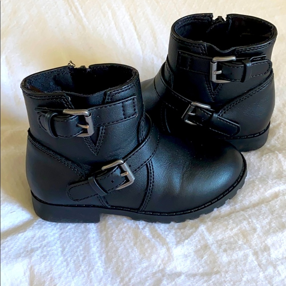 Toddler black boots